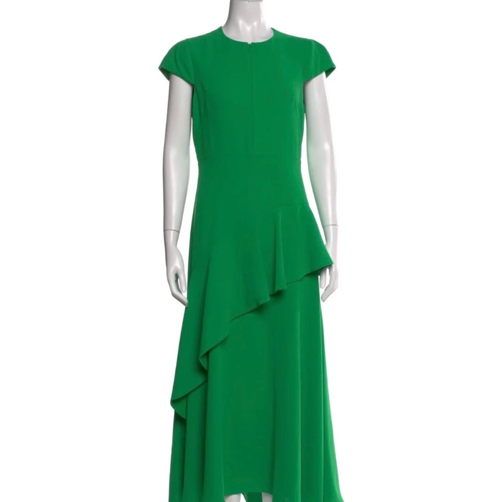 Me &Em size 8 green zip front maxi dress